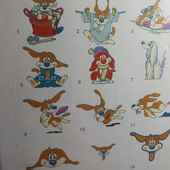 Puck & Friends Embroidery Designs Janome Sewing Machines Dog 25 Designs - Picture 4 of 7